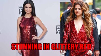 Sensational Selena Gomez Flaunts In All Glittery RED As She Looks Stunning