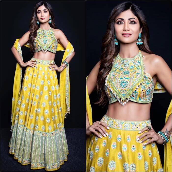 Nora Fatehi or Shilpa Shetty: Who Proved Sartorial Look Begins With Lehenga? - 3