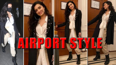 Shraddha Kapoor Matches Shweta Kapoor’s Expectation From Head To Toe In Airport Style