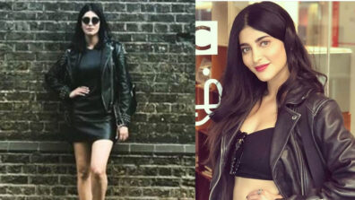 Shruti Hassan Looks Spicy Hot In Leather Outfits