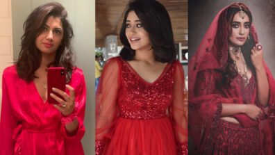 Spicy Hot Desi Babes: Burn the ‘red’ swag avatar like Sriti Jha, Shivangi Joshi, & Surbhi Jyoti