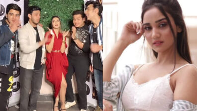 Spicy Red Hot: Ashi Singh gets flanked by super hot men at a private party, fans feel jealous