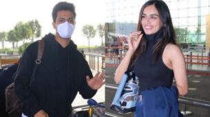 SPOTTED: Vicky Kaushal & Manushi Chhillar jet to for shoot for their untitled next
