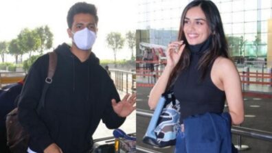 SPOTTED: Vicky Kaushal & Manushi Chhillar jet to for shoot for their untitled next