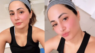 Steamy Exercise: This is how hot and sultry Hina Khan looks after a nice workout session