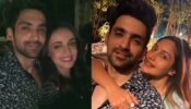 Stud Moment: Arjit Taneja gets flanked by hotties Sanaya Irani & Surbhi Chandna, fans feel jealous of his swag