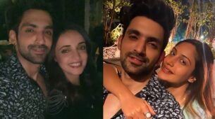 Stud Moment: Arjit Taneja gets flanked by hotties Sanaya Irani & Surbhi Chandna, fans feel jealous of his swag