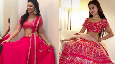 Stunning red carpet lehenga looks of Sriti Jha and Shivangi Joshi will mesmerise you