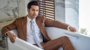 Suited in Style: Varun Dhawan takes bath in public, fans amazed 