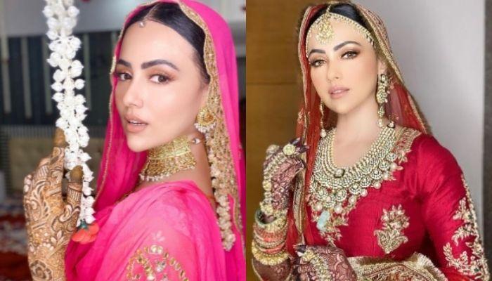 Take An Inspiration From Sana Khan’s Wedding And Makeup Looks - 1