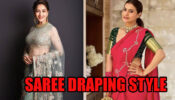 Take Ideas From Bollywood Divas: Madhuri Dixit To Kajol, For Fashionable Saree Draping Style