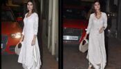 Tara Sutaria In Chikankari Kurta And Paired With Satin Dhoti: Looks Very Stylish