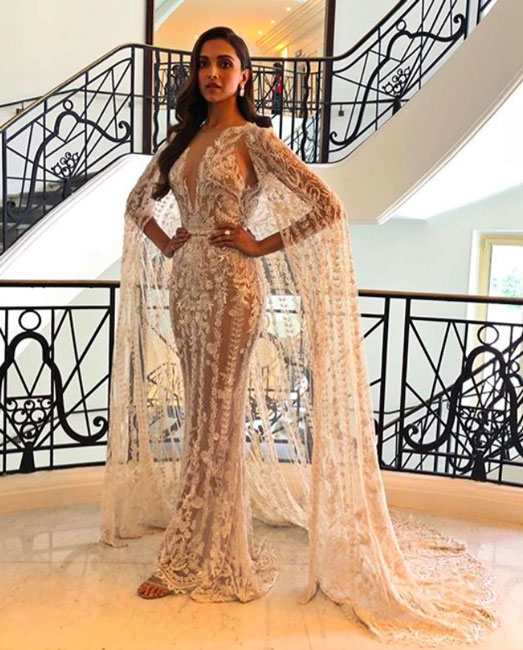 Throwback: Deepika Padukone Stuns The World With Her Hotness At Cannes Film Festival As She Showers Her Glamour In Caped Gown - 1