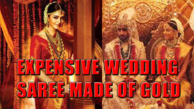 THROWBACK: Did You Know Aishwarya Rai Bachchan’s Wedding Saree Had Real Gold & Expensive Crystals In It?