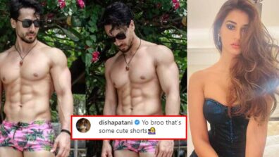 Tiger Shroff shares hot picture in pink shorts, Disha Patani comments ‘Yo broo that’s some cute shorts’