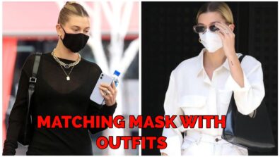 Times When Hailey Baldwin Matched Her Mask With Her Outfits