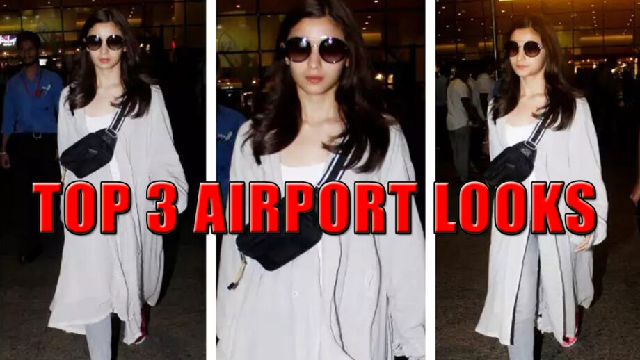 Top 3 Glam Airport Looks Of Actress Alia Bhatt