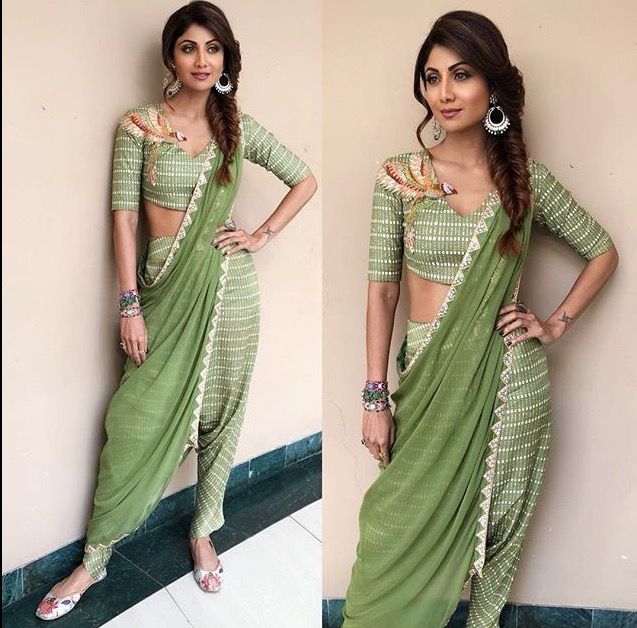 Top 3 Looks Of Shilpa Shetty In Dhoti Saree Style, See Here - 0