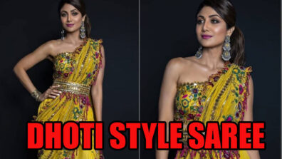 Top 3 Looks Of Shilpa Shetty In Dhoti Saree Style, See Here