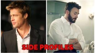 Top 5 Hot Side Profiles Of Handsome Actors From Brad Pitt To Chris Evans