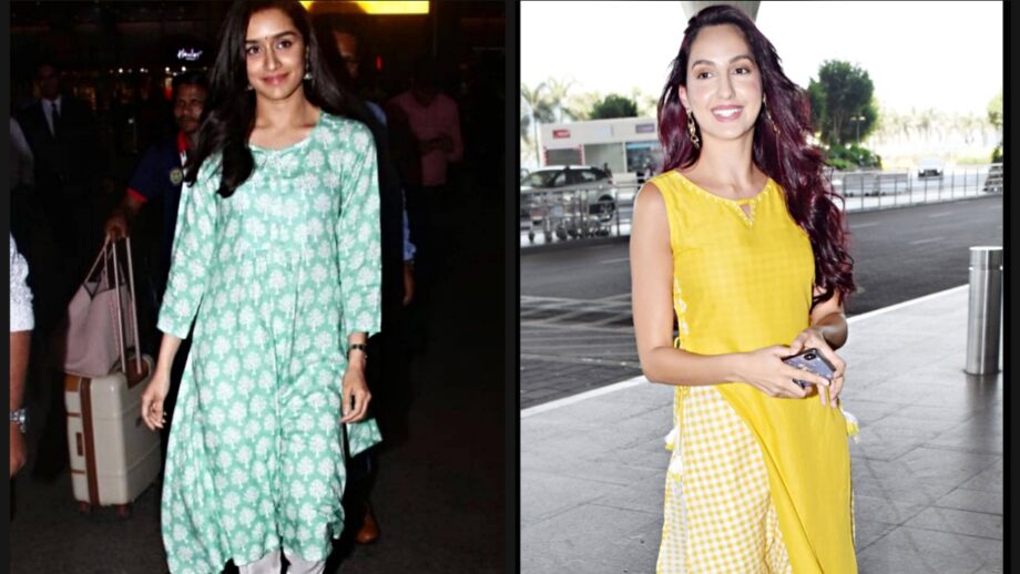 Top Divas With Desi Airport Looks: Shraddha Kapoor To Nora Fatehi, See Here 4