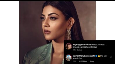 Unapologetically ambitious: Kajal Aggarwal shares smoking hot photo in western pantsuit look, Samantha Akkineni leaves an impressive comment