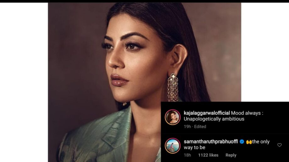 Unapologetically ambitious: Kajal Aggarwal shares smoking hot photo in western pantsuit look, Samantha Akkineni leaves an impressive comment 1