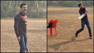 Unseen BTS Video: Rajkummar Rao plays cricket on sets of Badhaai Do, Bhumi Pednekar loves his shots