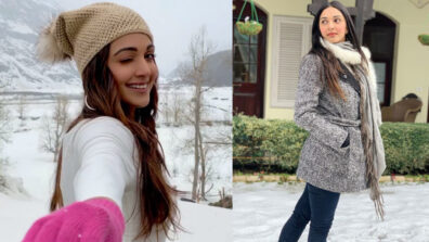 Unseen Cute Moment: Kiara Advani gives a wink to someone special while getting playful with snow, video goes viral on social media