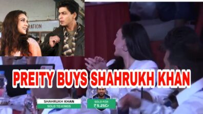 Veer Zaara Again: Punjab Kings owner Preity Zinta buys Shahrukh Khan, caught blushing on camera in auction table