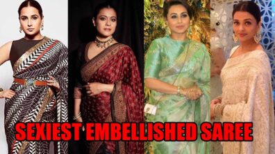 Vidya Balan, Kajol, Rani Mukerji & Aishwarya Rai’s Attractive Embellished Saree Looks 