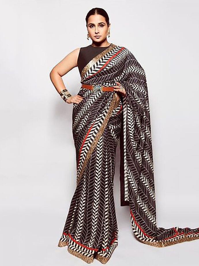 Vidya Balan, Kajol, Rani Mukerji & Aishwarya Rai’s Attractive Embellished Saree Looks  - 3