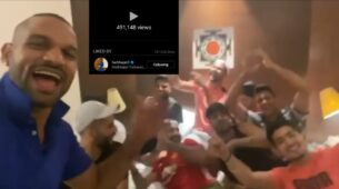 Viral Video: Shikhar Dhawan has crazy ‘pawri’ fun with his gang, Harbhajan Singh loves it