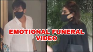 Watch Emotional Video: Ranbir & Neetu Kapoor spotted at Rajiv Kapoor’s funeral