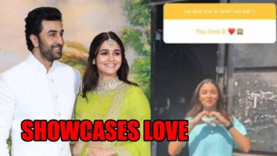 Watch Video: Alia Bhatt publicly showcases love for Ranbir Kapoor