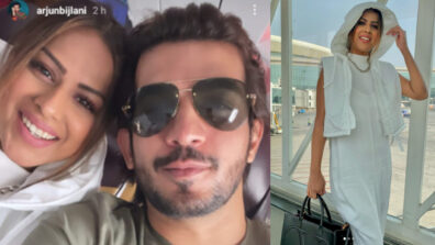 What’s cooking between Nia Sharma and Arjun Bijlani in their flight together?