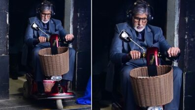 Yuuuhoooo: Amitabh Bachchan enters sets on Buggie wheels, fans go ROFL