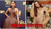 Zendaya In Brown Outfits, See Pictures