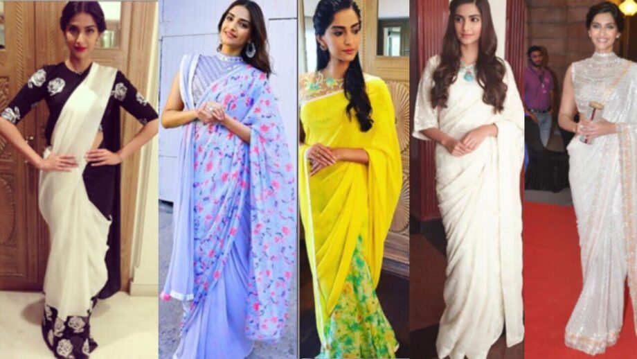 5 Times Bollywood Divas In Saree Looks Amazingly Gorgeous: Malaika Arora, Sonam Kapoor, Kriti Sanon - 1