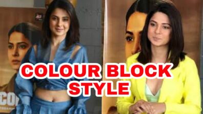 Hot Looks Of Jennifer Winget In Colour Block Outfits, Don’t Miss It