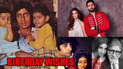 Abhishek and Amitabh Bachchan’s special birthday wishes for Shweta Bachchan