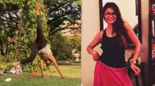 Action Queen: Kumkum Bhagya Sriti Jha caught on camera doing dangerous summersault stunts, video goes viral