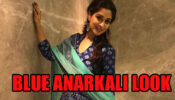 Actress Dipika Kakar Looks Beautiful In Blue Printed Anarkali, See Here