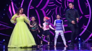 Indian Idol Season 12: Aditya Narayan and Neha Kakkar groove on the song Dilbar with the kids of Super Dancer Chapter 4