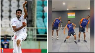 Ravichandran Ashwin With Kuldeep Yadav And Hardik Pandya Joyfully Dance On ‘Vaathi Coming’ Song