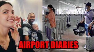 Airport diaries: Anushka Sharma, Virat Kohli with daughter Vamika, Hardik Pandya, Natasa Stankovic with son Agastya’s cute family moments