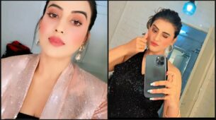 Akshara Singh Shines Like A Diamond In A Glittery Outfit