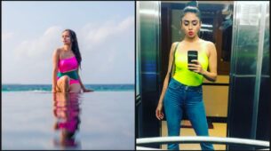Amruta Khanvilkar Looks Radiant In Neon Outfits, See Pictures Here