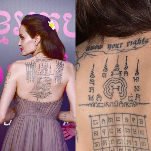 3 Times When Angelina Jolie Flaunted Her Back Tattoo - 2