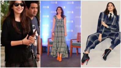 Anushka Sharma passes the bossy vibes in her plaid print outfits, see here